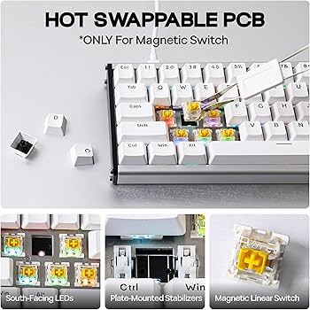 Amazon.com: MechLands AJAZZ ALUX68 HE Aluminum Rapid Trigger