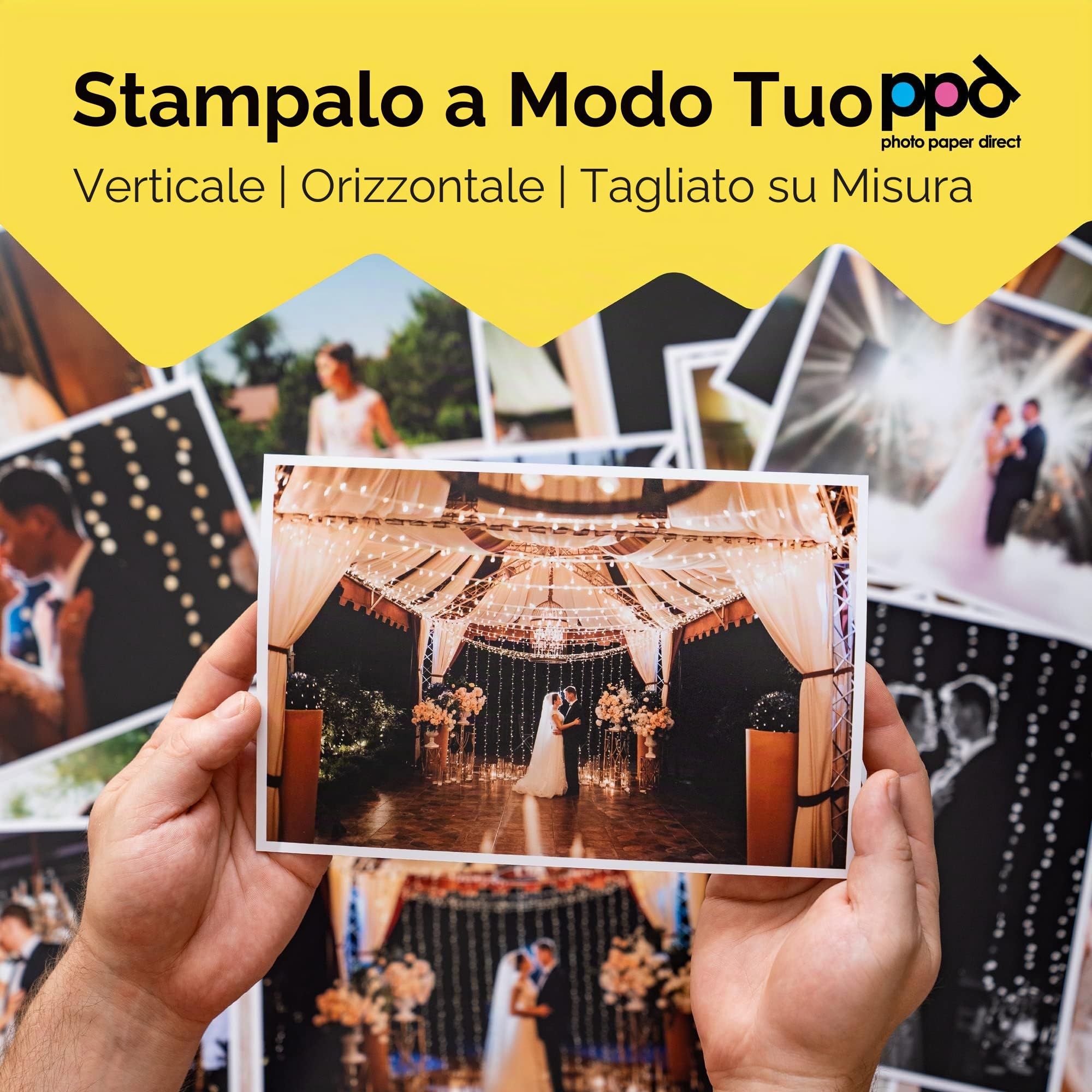 PPD A3 Plus 100 Fogli 280g Carta Fotografica Premium Satinata Perlata Per Stampanti A Getto D'Inchiostro Inkjet - PPD-23-100