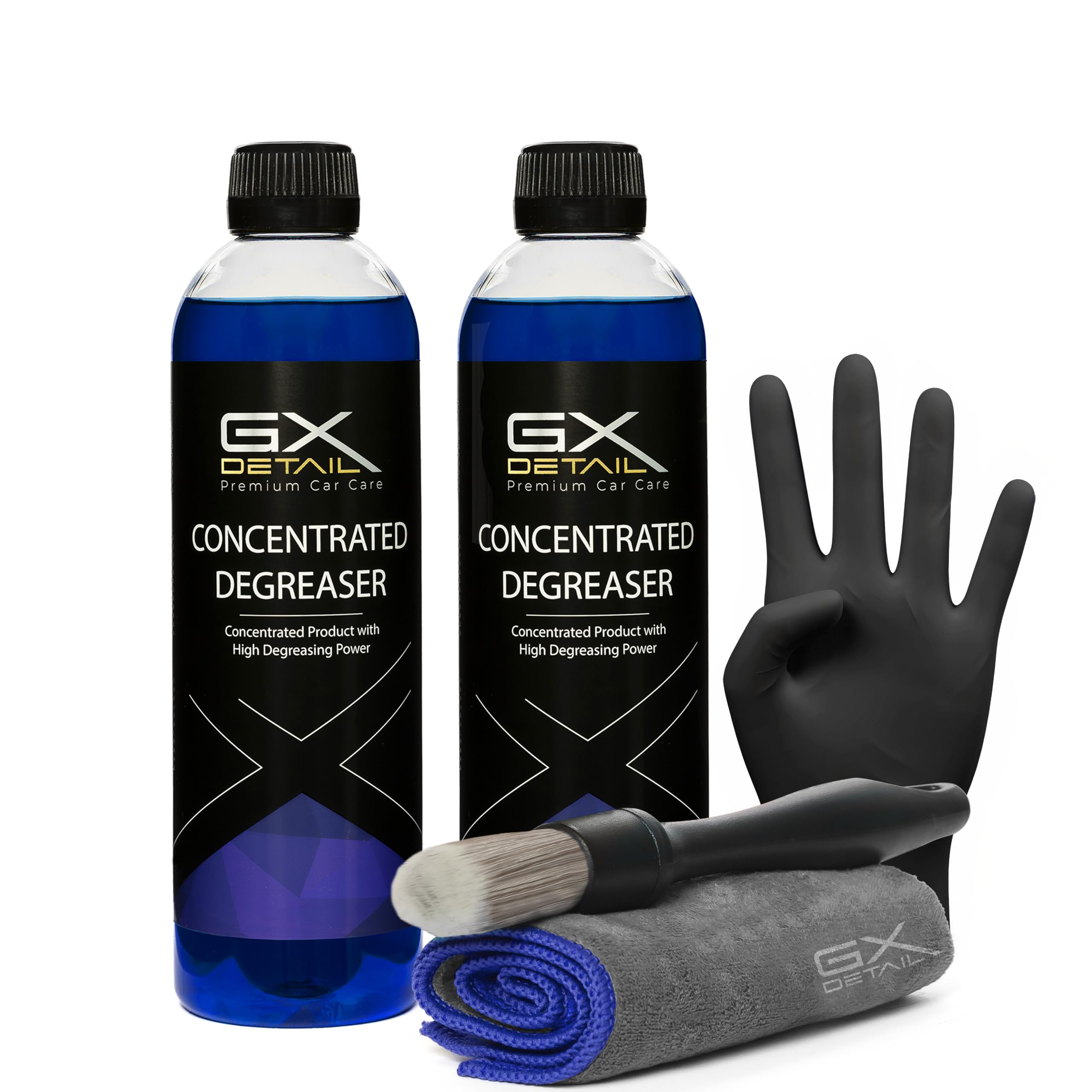 GxDetail Desengrasante para Coche 1 Litro – Elimina Grasa, Aceite y Suciedad Difícil – Limpieza Potente para Motores, Llantas y Carrocería – Fórmula Concentrada y Segura