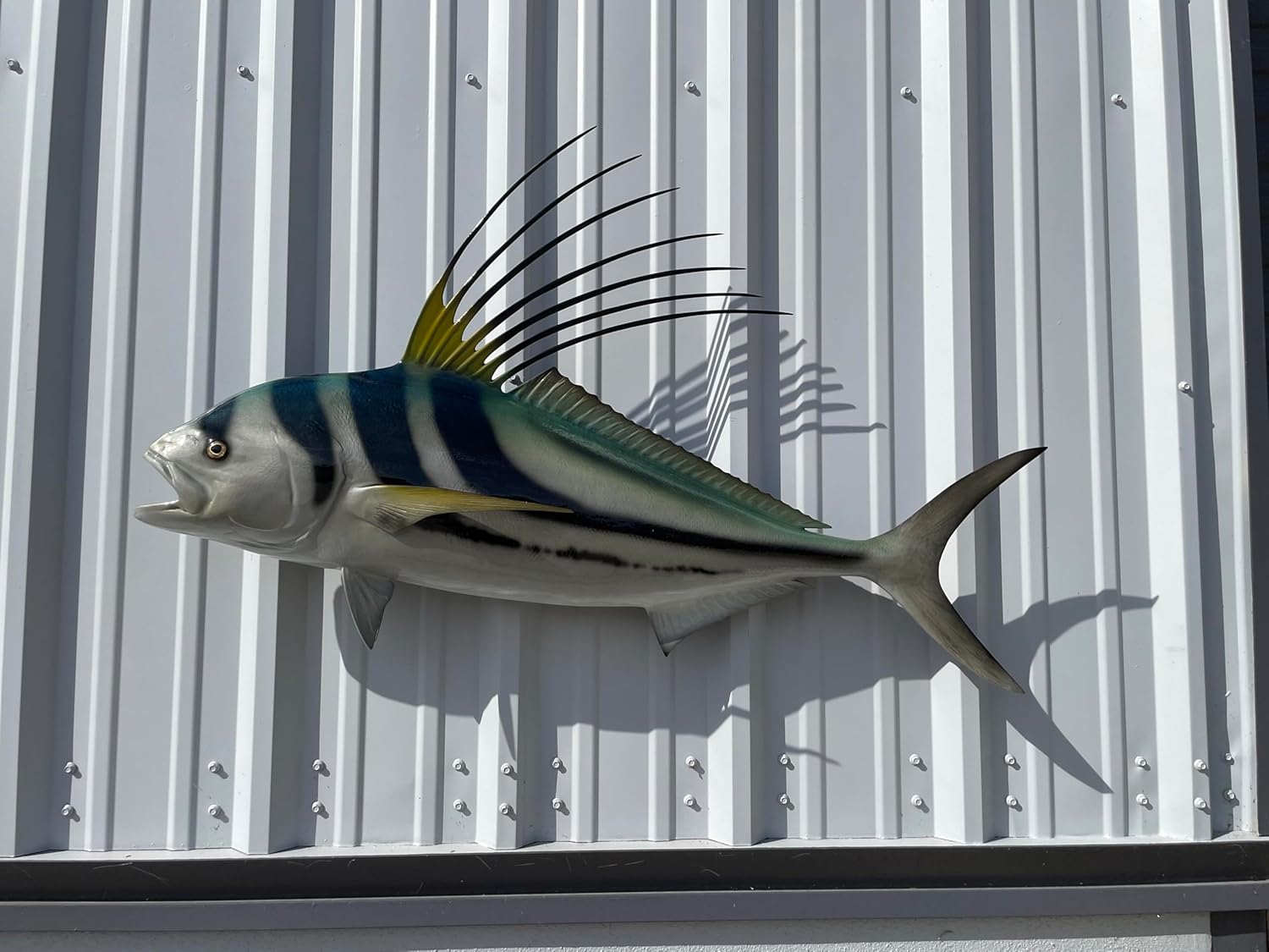 Roosterfish Wall Mount Fish Replica, Fishing Wall & Coastal Decor