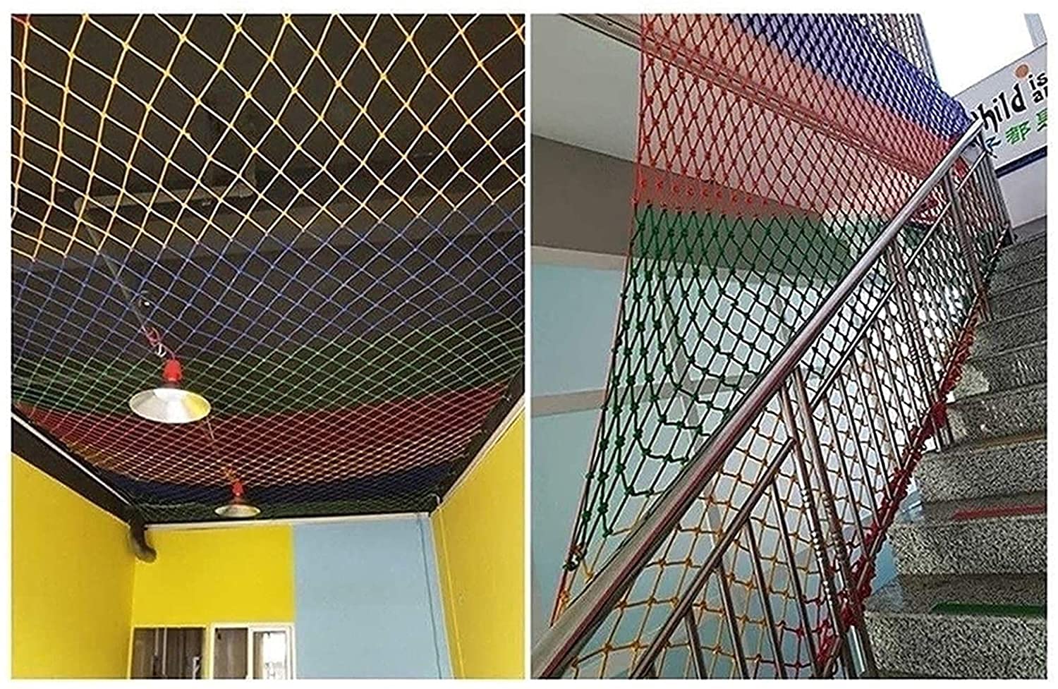 Nylon-Sicherheitsnetz für Innendecke, strapazierfähiges Seilnetz für Spielplatz, Garten und Haustierschutz