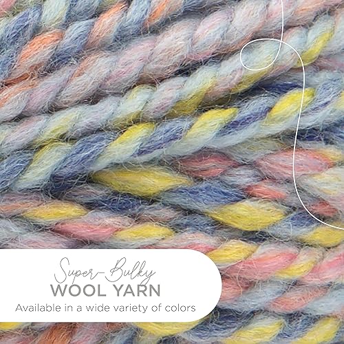 Vista 420 de Lion Brand Yarn Wool-Ease Thick & Quick Yarn - 318.2 ft, Graphite Grafito