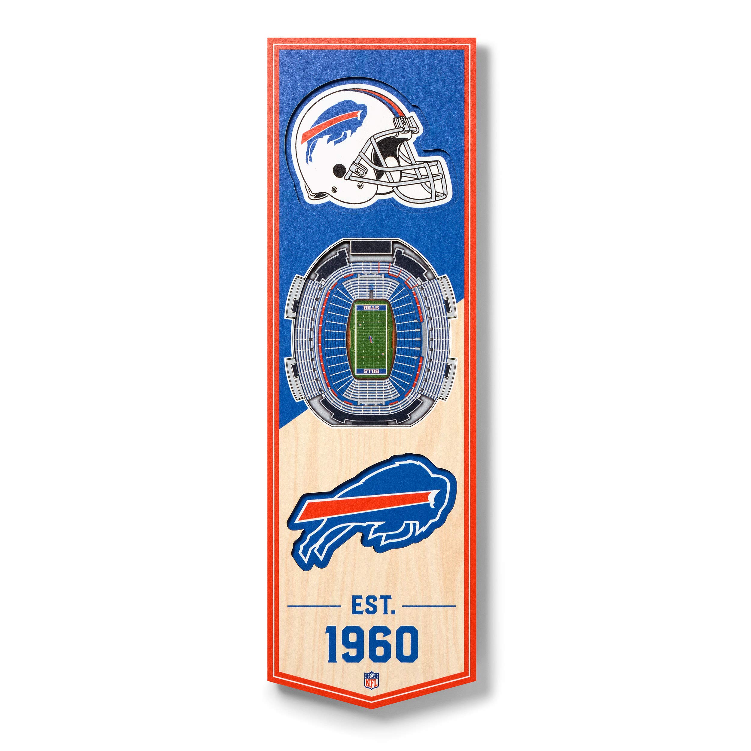 YouTheFan NFL 3D Stadium Banner - 6x19