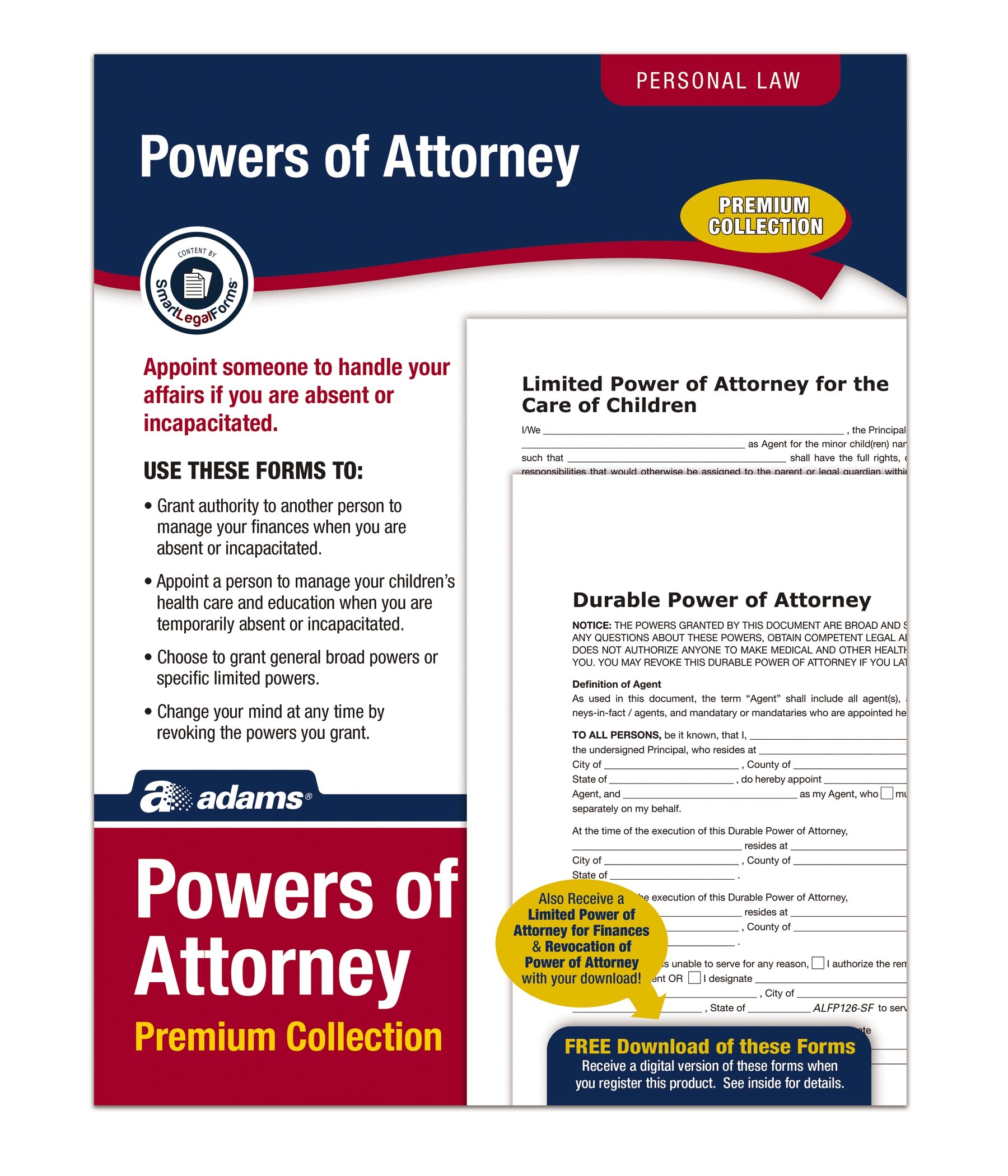 AdamsPower of Attorney Forms Pack, Includes Forms and Instructions (ALFP126)