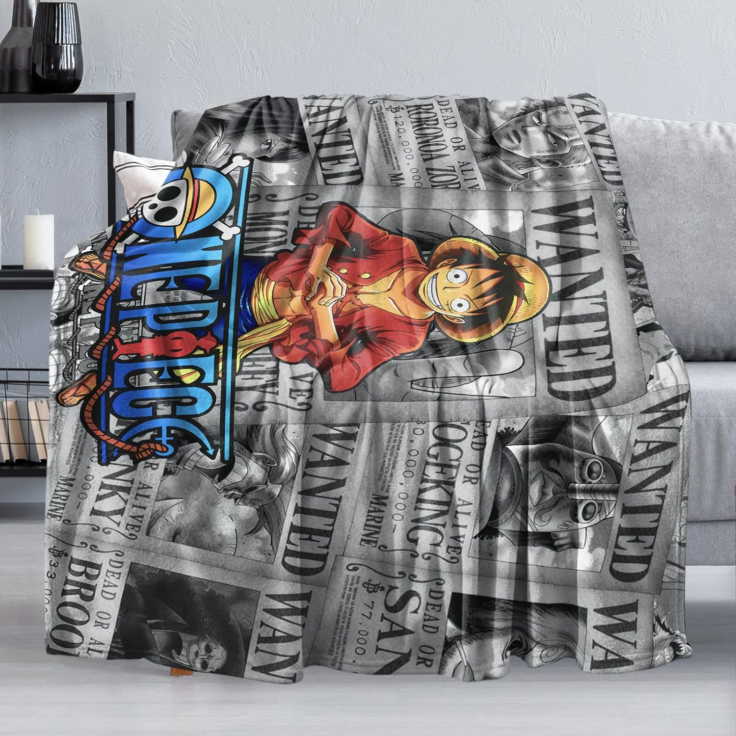 Japanese Anime Throw Blanket Cartoon Warm Soft Lightweight