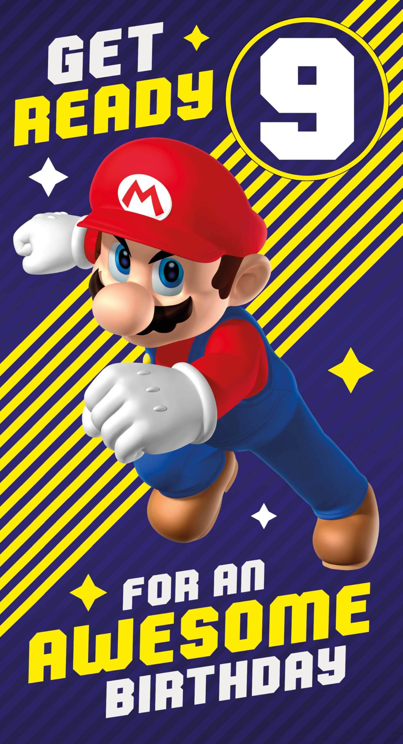 Danilo Promotions Ltd Super Mario Birthday Card with Stickers
