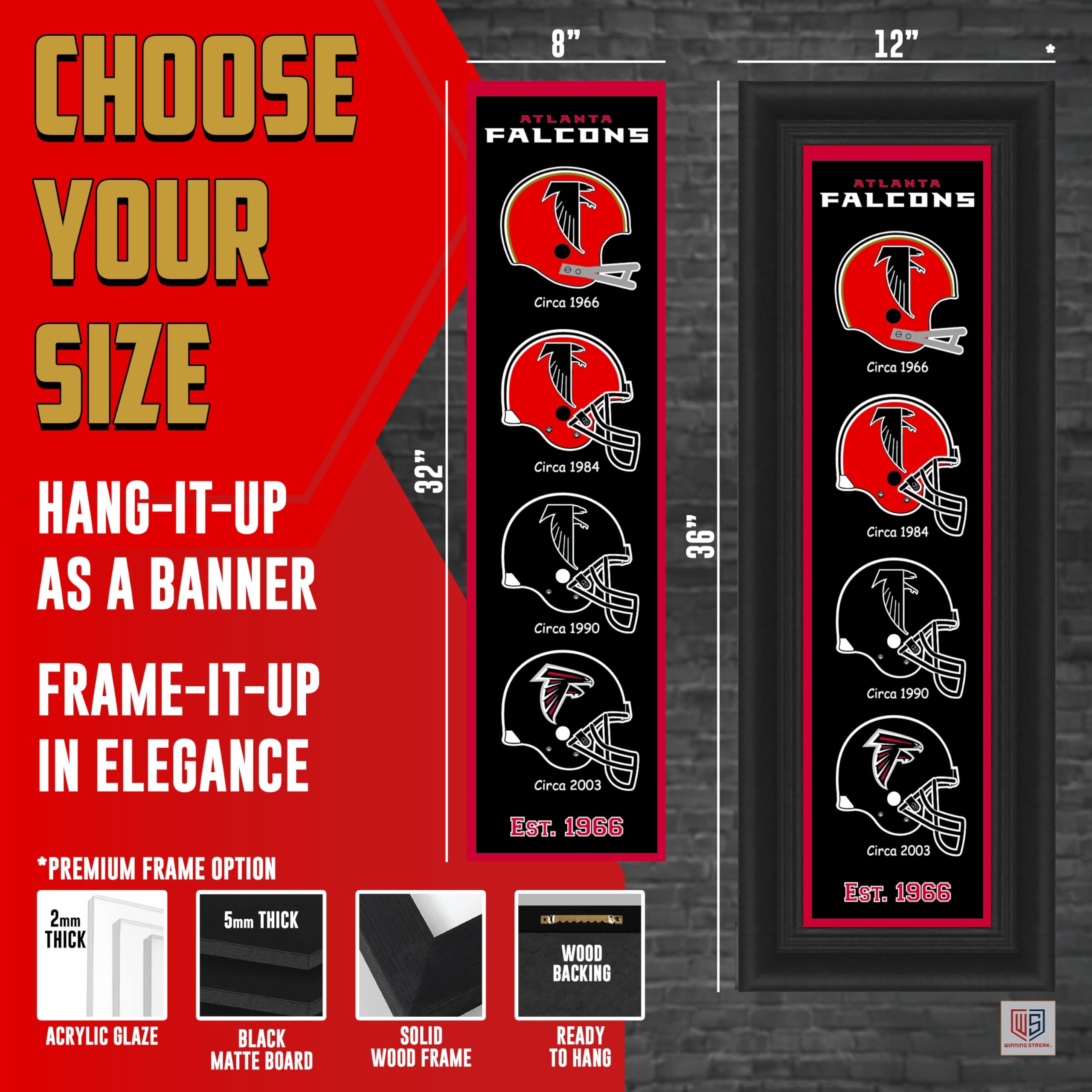 NFL Atlanta Falcons Heritage Banner