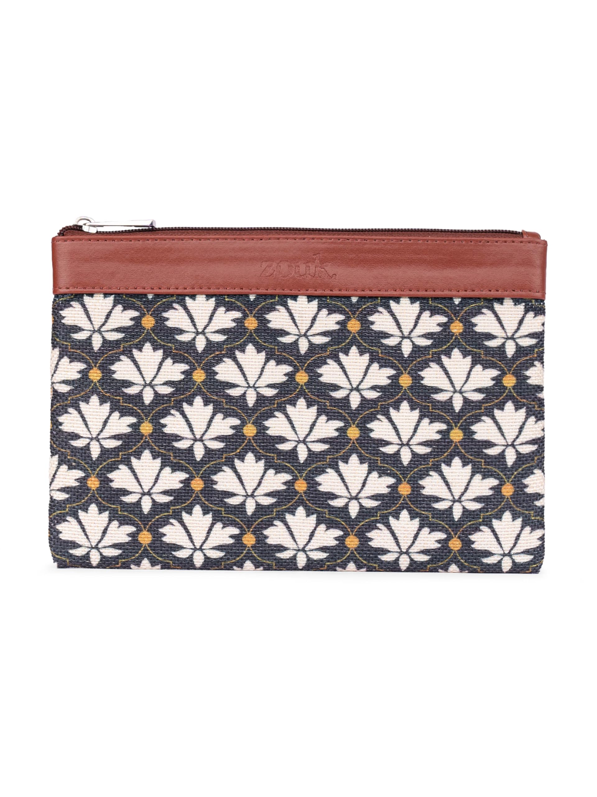 ZOUK Bidri Kaiser Handcrafted Multipurpose Classic Utility Pouch for Women