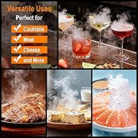 Vista 6 de BORUIT Virutas de madera para ahumar – 4 sabores de manzana, cereza, nuez y roble – Virutas de madera natural para ahumar whisky, bourbon, bebidas