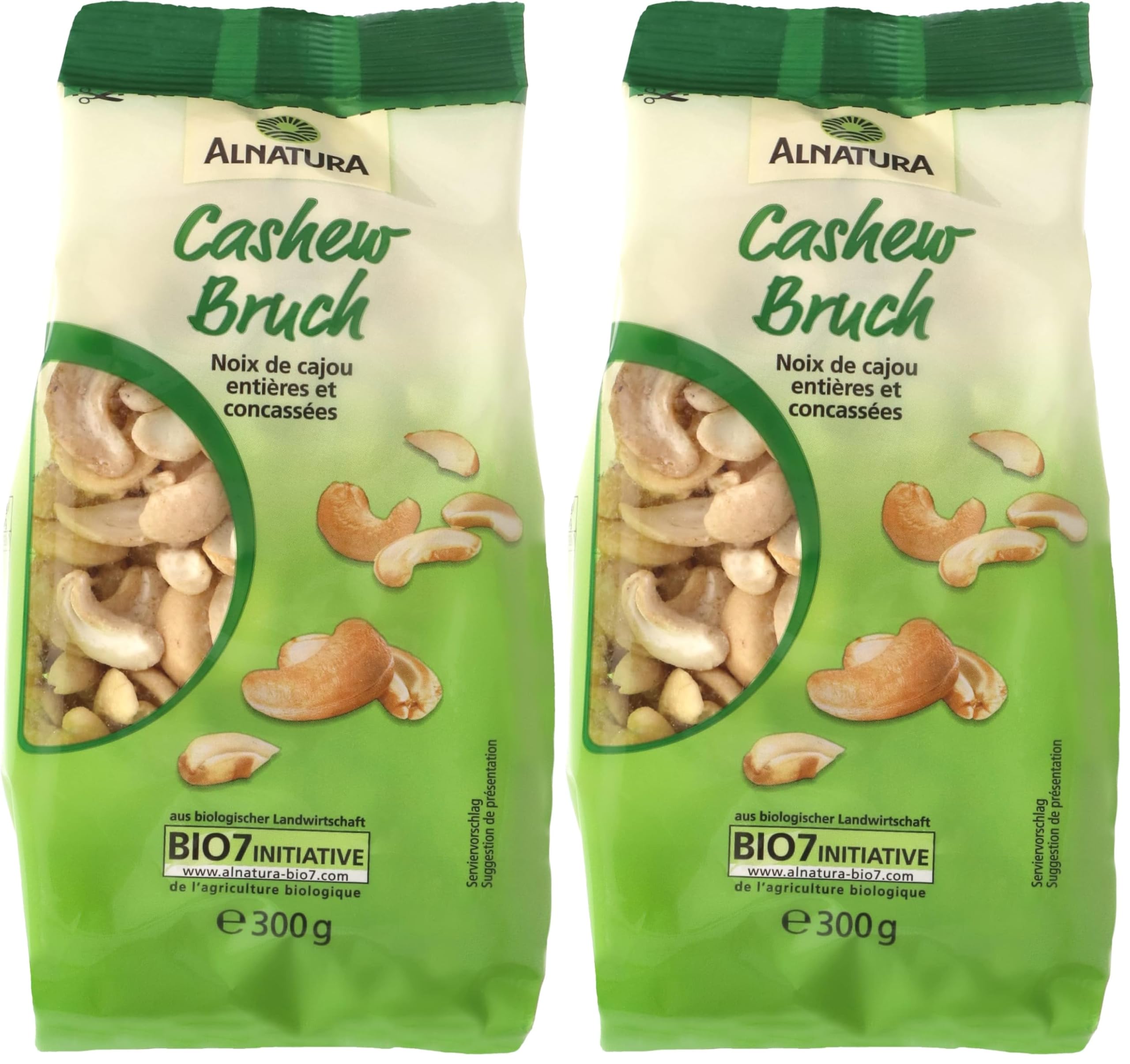 Alnatura Cashewbruch, 300 g (Packung mit 2)