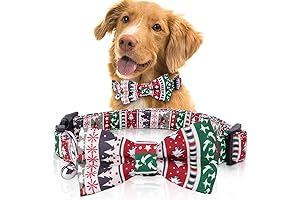 Christmas Dog Bow Ties Collar