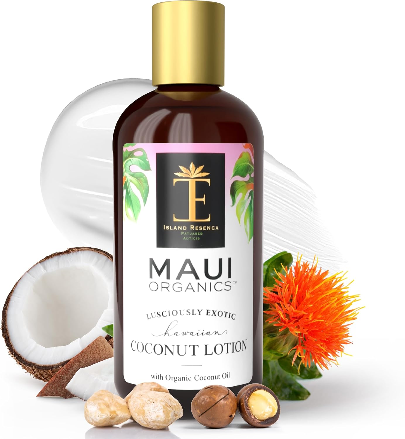 Island Essence Coconut Body Lotion for Women & Men - Hydrating Moisturizer with Natural Coconut Oil - 8.5oz Best Smelling Tropical Pina Colada Scent - Coconut Cream for Dry Skin