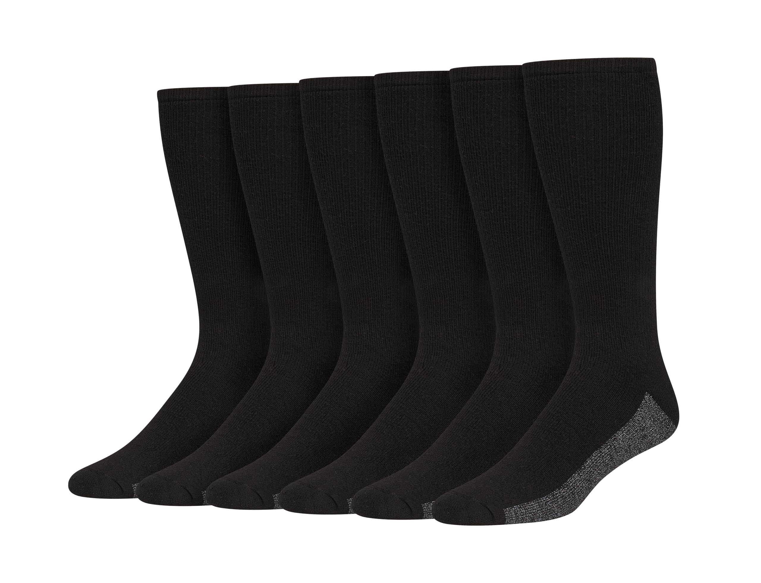 Hanes Men's 6pk Sport Cuts Crew Socks Athletic Socks