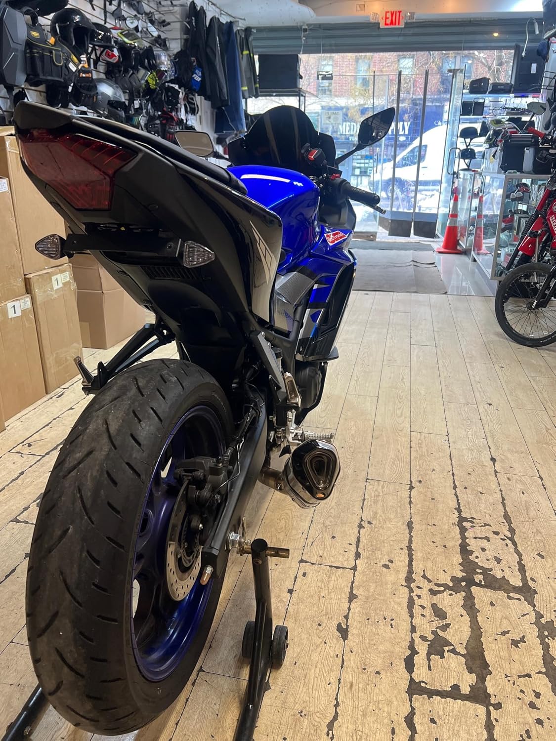 Exhaust Muffler Kit With Mid Pipe For YZF-R3 MT-03 2015-2025