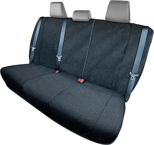 Season Guard Funda de asiento de toalla de asiento trasero para automóviles ideal para entrenamientos después del gimnasio, perros y actividades al