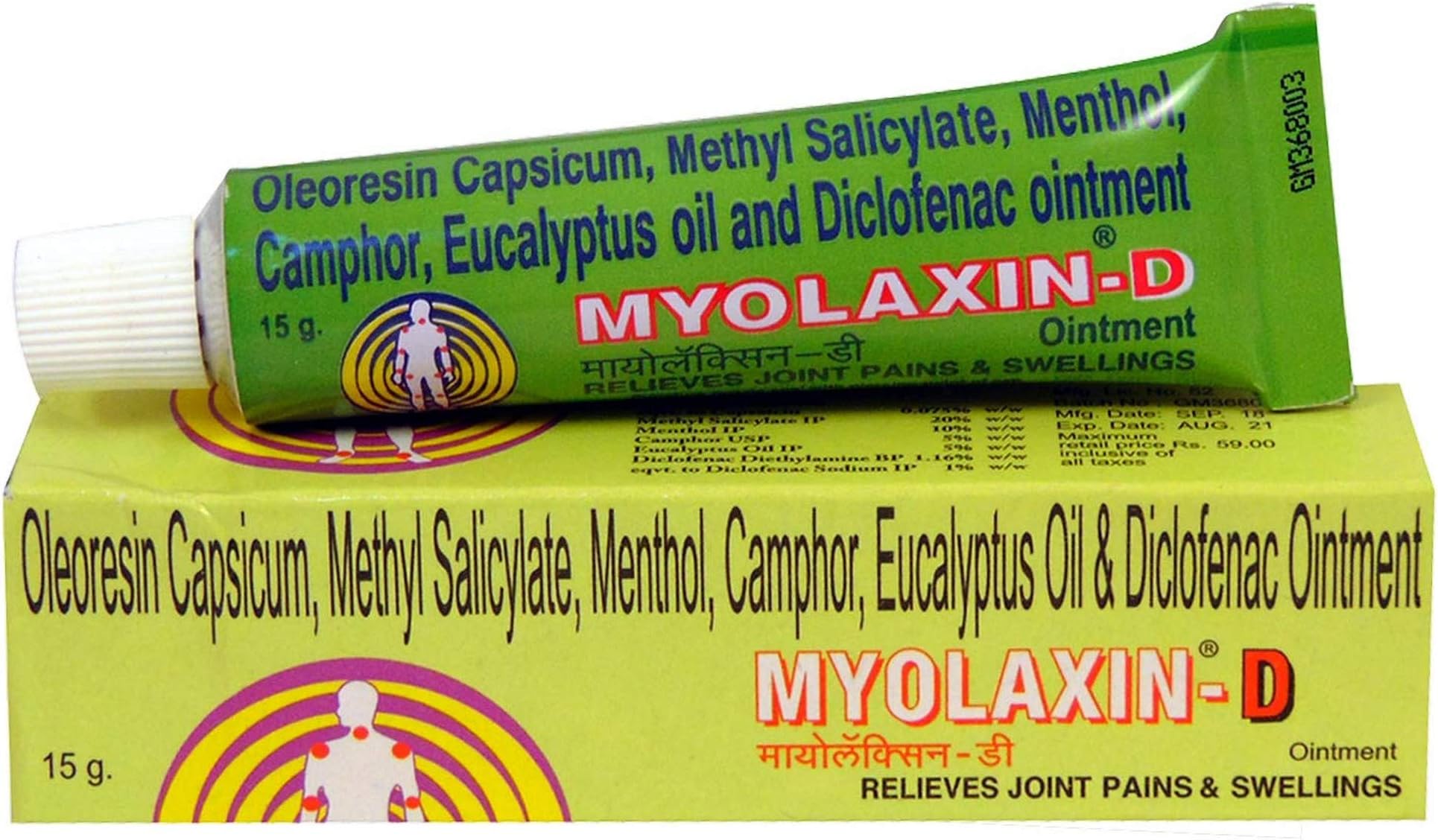 Myolaxin-D Ointment 15 gm
