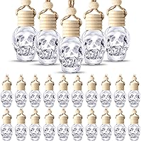 Vista 1 de BBTO Ambientador colgante para coche, 50 unidades, botellas de perfume de vidrio vacías, difusor de botellas de ambientador para aceites esenciales