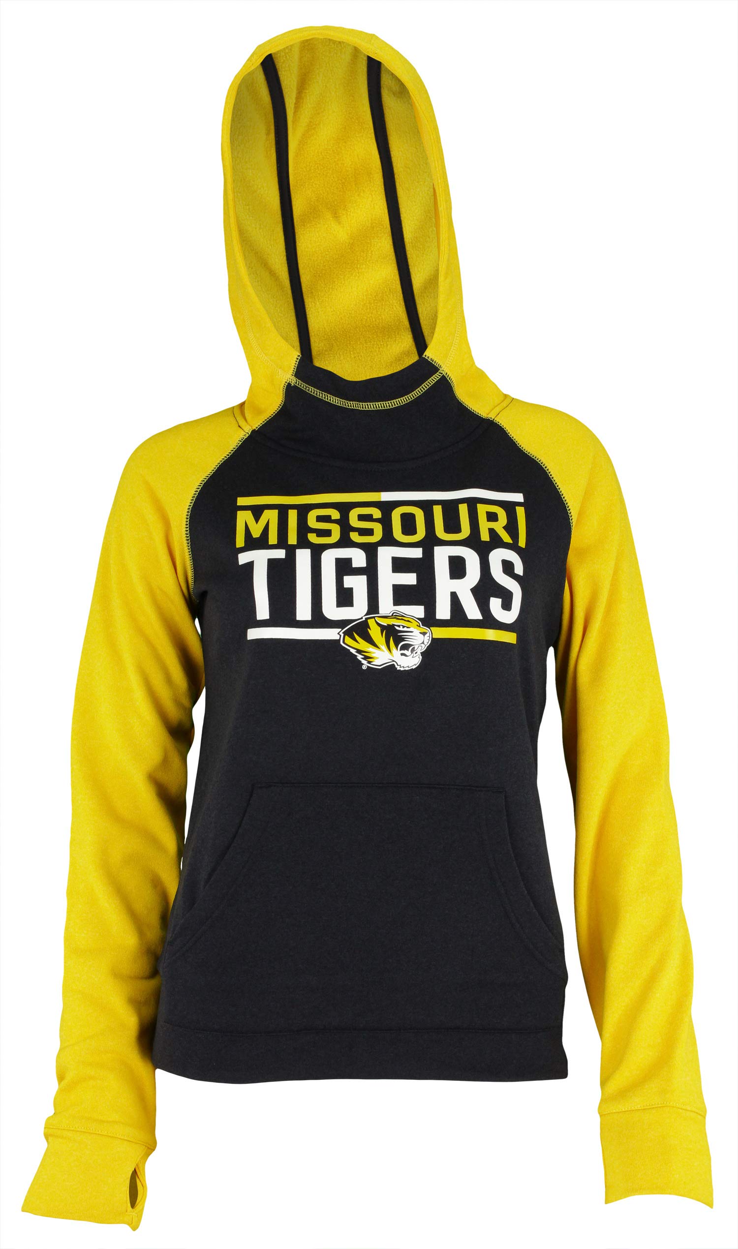 Outerstuff NFL Youth Girls Missouri Tigers Format Funnel Hoodie, Medium