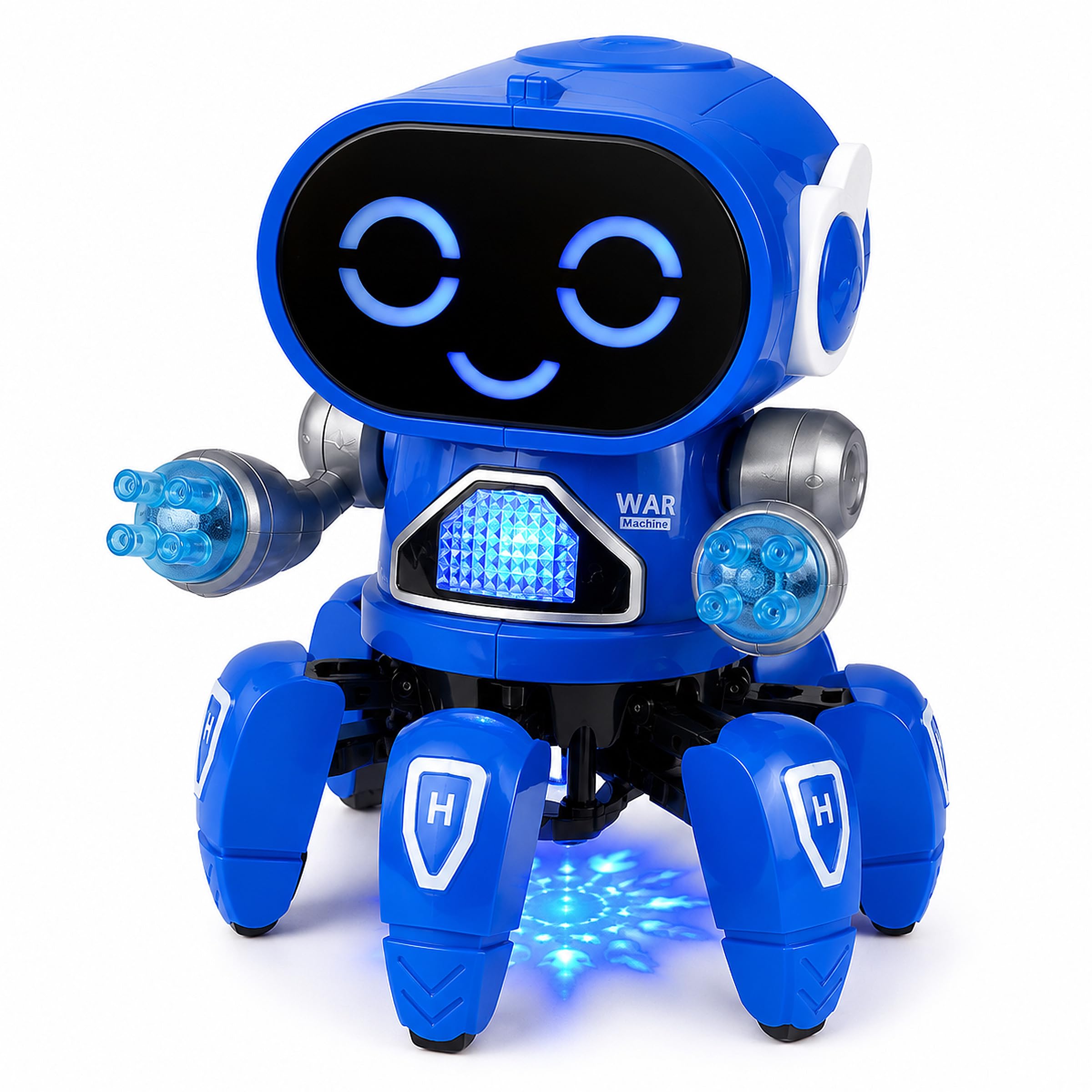 Toyshine Bot Robot Pioneer | Colorful Lights and Music | All Direction Movement | Dancing Robot Toys for Boys and Girls | Blue Color-image-28