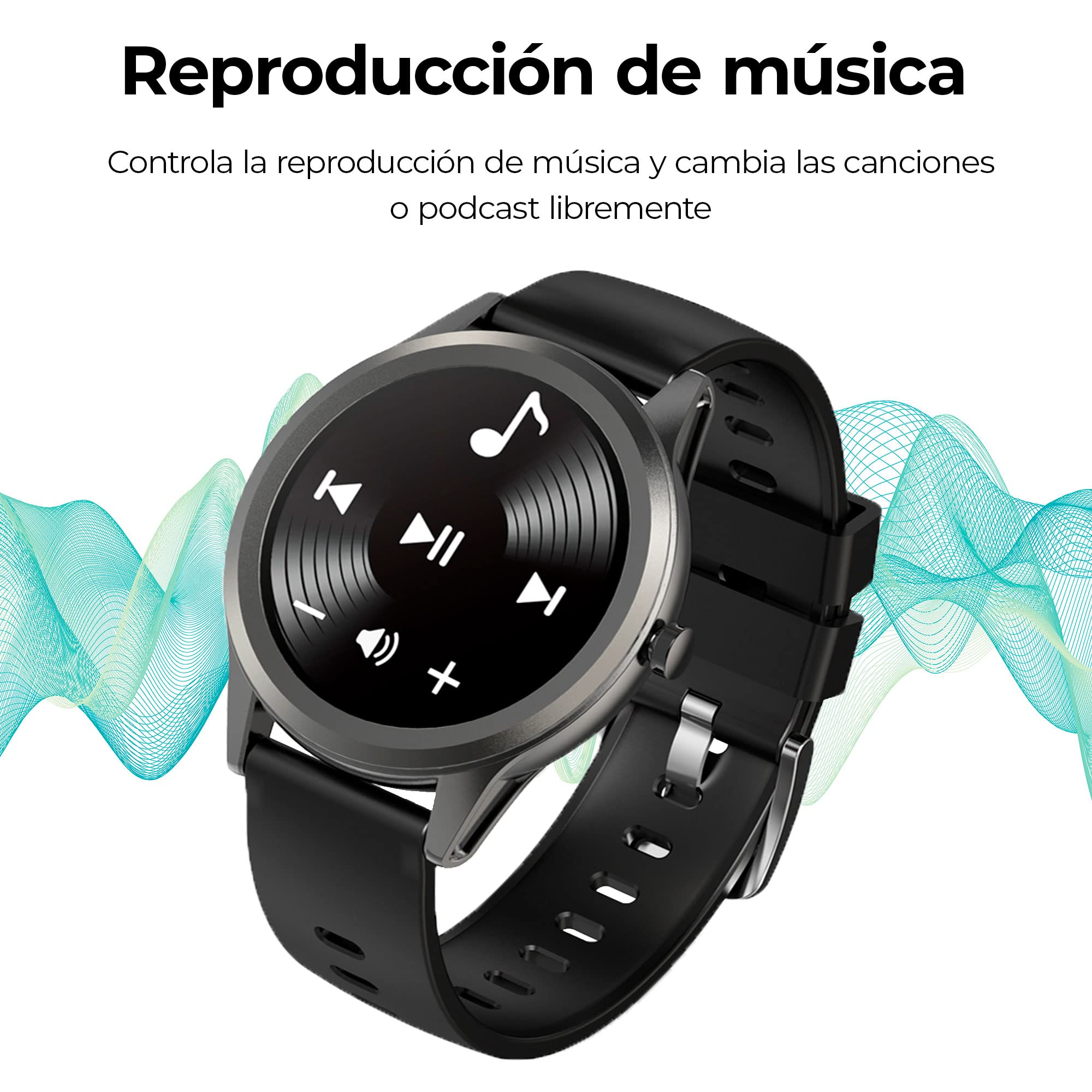 Ksix Globe Reloj Inteligente Mujer Multideporte, Smartwatch con notificaciones, iOS y Android, Pantalla Táctil 1.28", Bluetooth, Pulsera de Actividad, Podómetro, Pulsómetro y Oxígeno en Sangre, Rosa