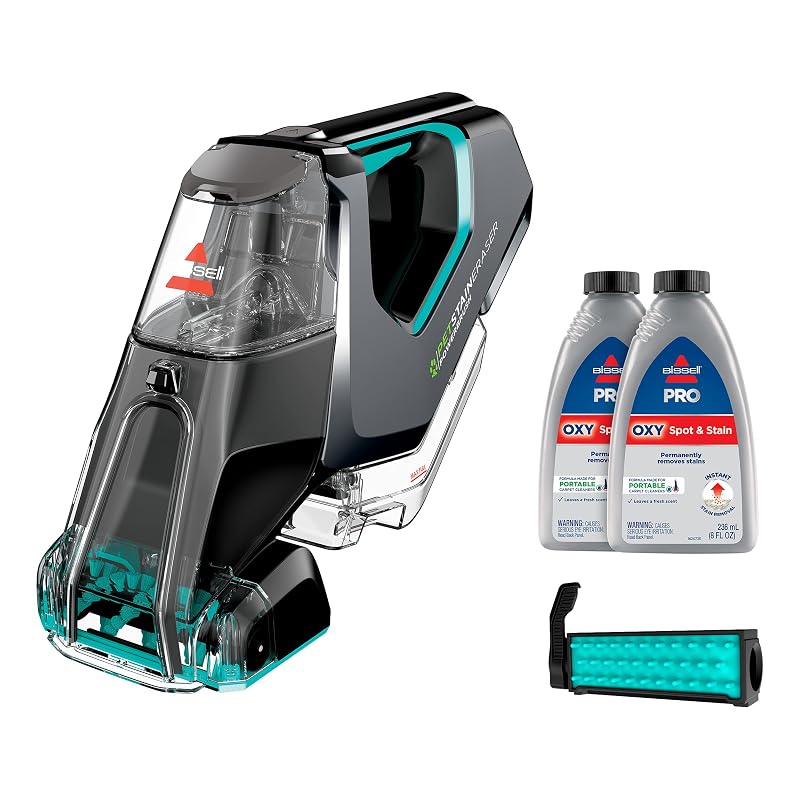 Limpador portátil de manchas para pets Bissell Pet Stain Eraser PowerBrush com escova rotativa OXY, 20 minutos, 2837