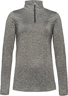 Protest Women 1/4 zip top FABRIZM with chinprotector Dark Grey Melee XL/42