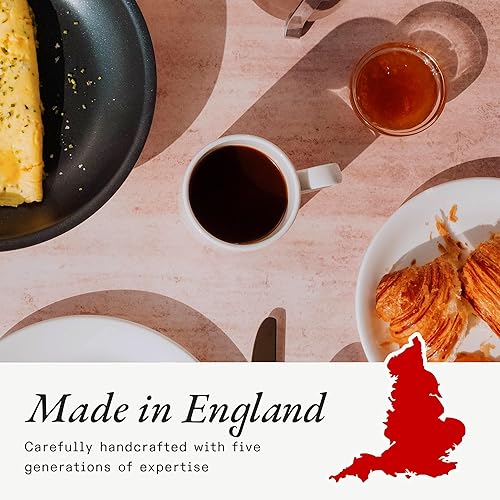 Miniatura 6 de Made In Utensilios de cocina - Juego de 4 tazas de café - 12 oz - Blanco - Porcelana Inglaterra - Apto para lavavajillas y microondas