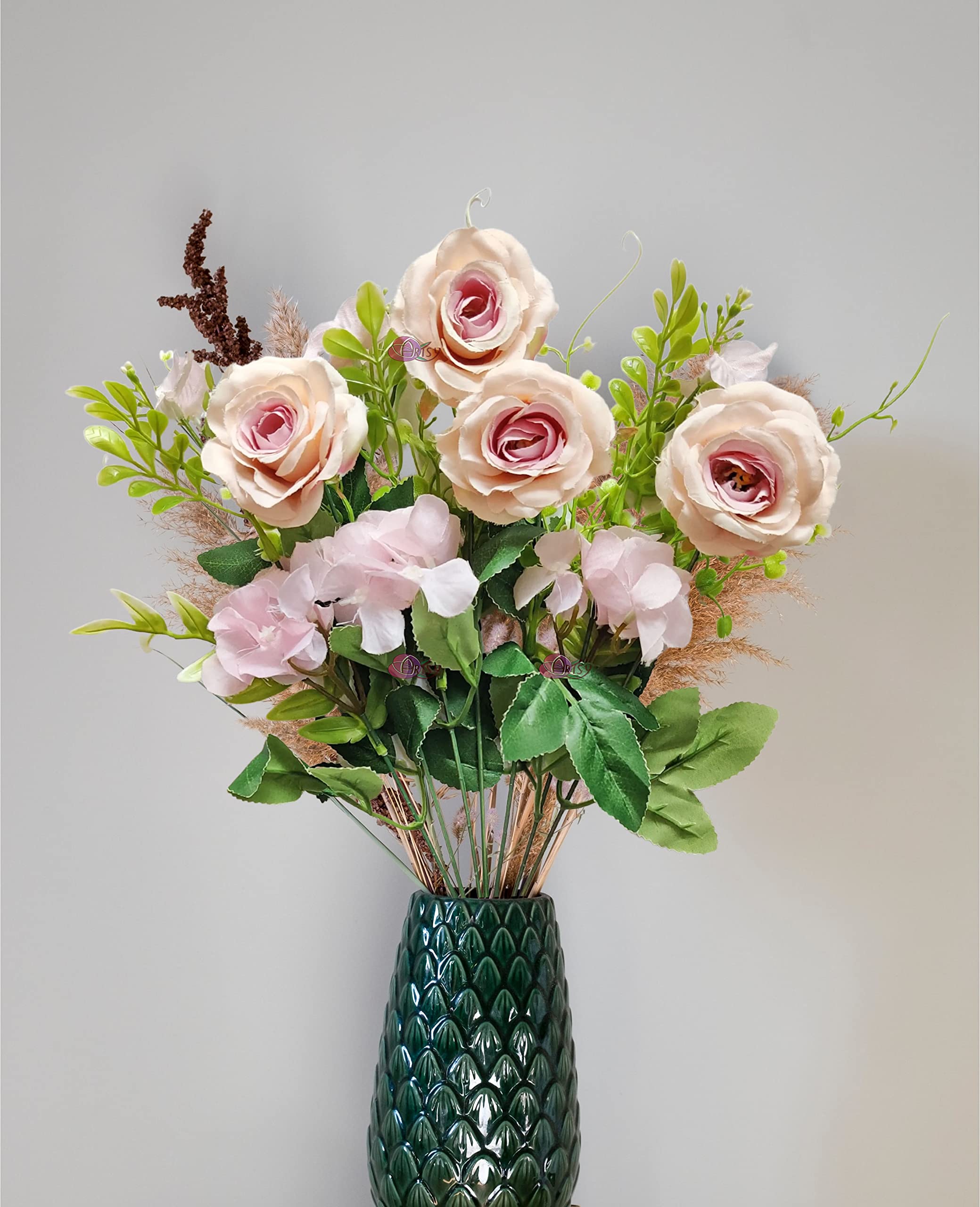 ARTSY® Artificial Flowers for Decoration Rose Flower Bunch for vase/Pot, Home/Office Decor, Gift, Artificial Plant, Craft, Without Vase, Pack of 1 Piece, Orange, 45 cm Height (B09GFPP3Y1) Amazon Price History, Amazon Price Tracker