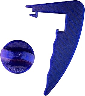 TronicXL Kit d'aide à tourner + poignée haut de gamme amovible de rechange compatible avec Lidl Monsieur Cuisine Connect Accessoires pour pâte à pétales Décolleuse à pâte Pièces de rechange Bleu