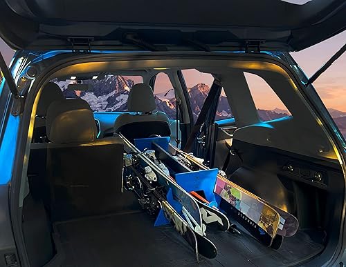 Miniatura 30 de TRAPSKI Soporte móvil para esquí de montaña y snowboard Plástico HDPE de grado marino Protección UV Correa premium incluida Fabricado