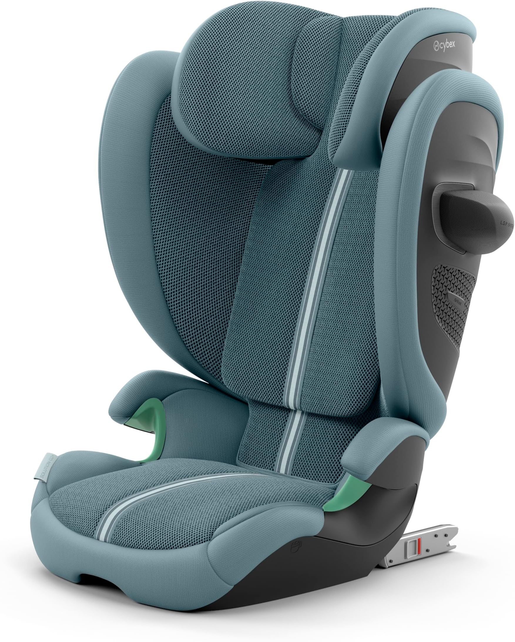 Gold child car seat Solution G2 Plus, For ages. 3 to 12 years (100 - 150 cm), Max. 50 kg, For cars with and without ISOFIX, Stormy Blue (Blue)