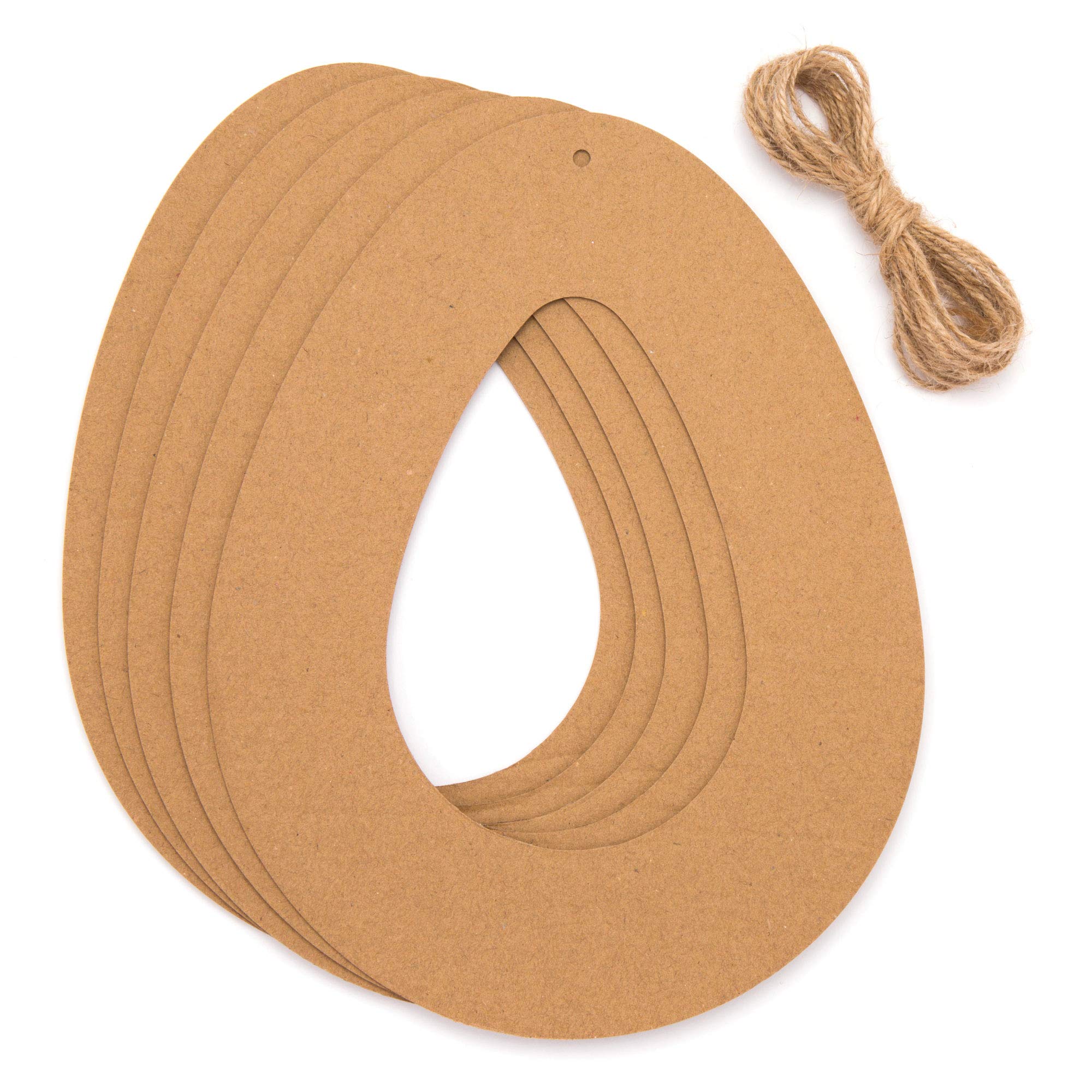 Baker Ross AW218 Blank Wreaths, Easter Crafts for Kids to Assemble and Display (Pack of 10), Assorted