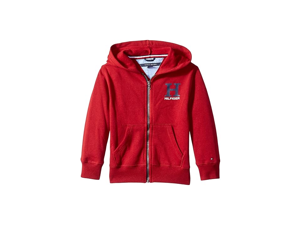 

Tommy Hilfiger Kids Matt Logo Hoodie (Toddler/Little Kids) (Biking Red) Boy's Sweatshirt