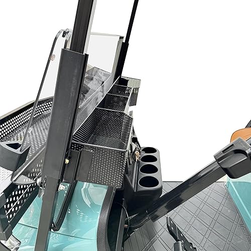 Huskey - Cesta de almacenamiento frontal para carrito de golf, compatible con EZGO TXTRXV, Club Car DS (2000.5+) PrecedentTempoadelante, Yamaha G29