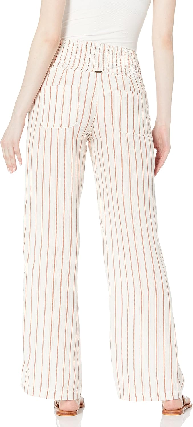 Billabong womens New Waves Stripe Casual Pants, Salt Crystal, Small US - Image 2