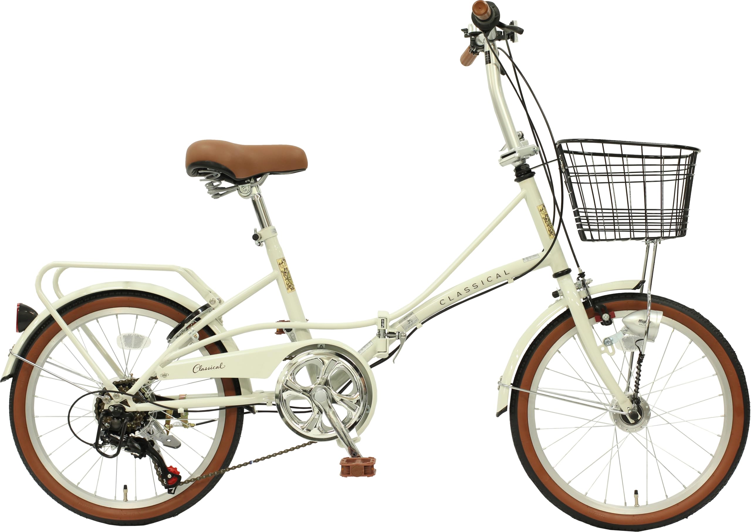 Amazon | 折りたたみ自転車 20インチ クラシカル スチール