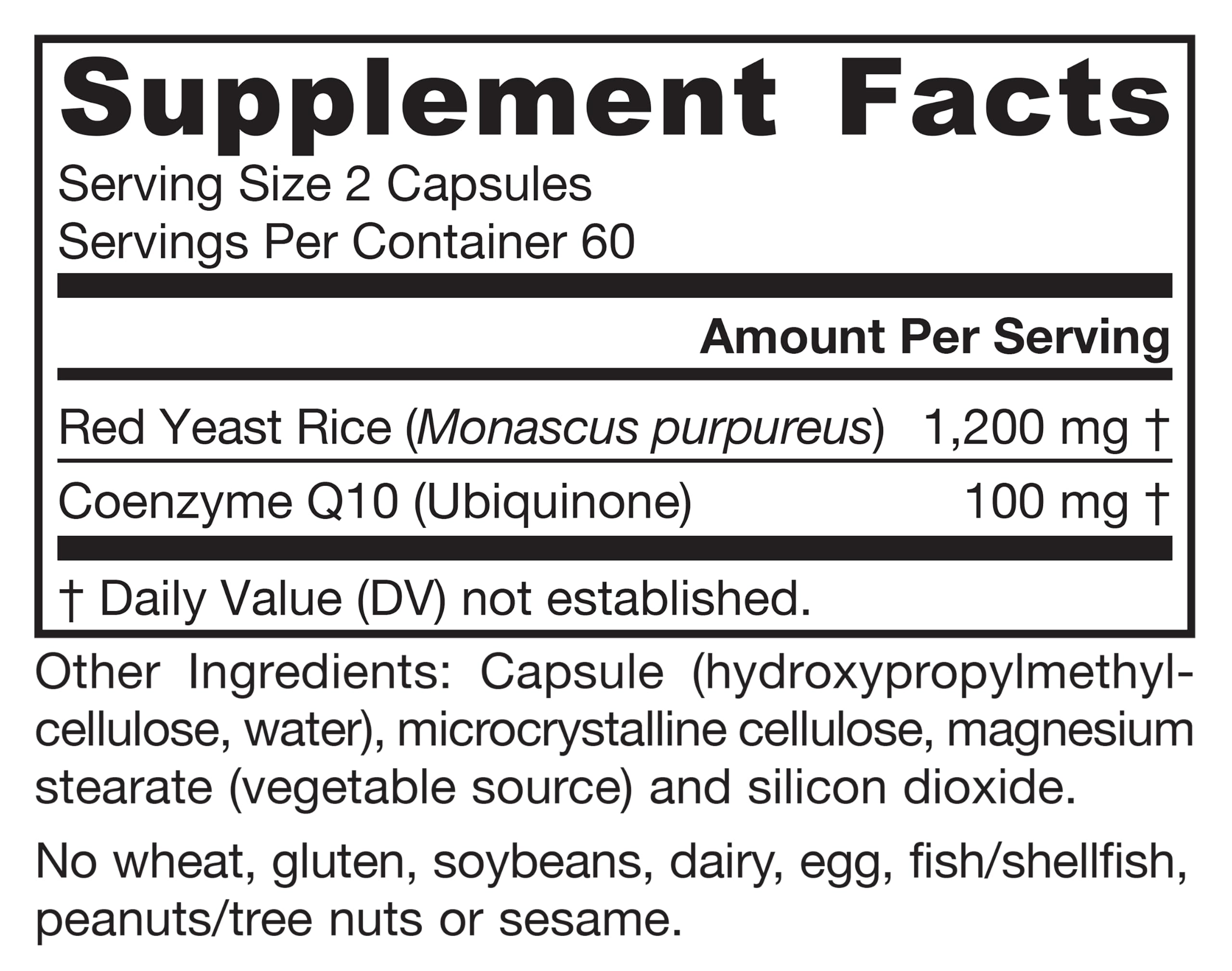 Jarrow Red Yeast Rice 1200 mg with CoQ10 100mg (Q10), 120 Capsules — Amazon image 7