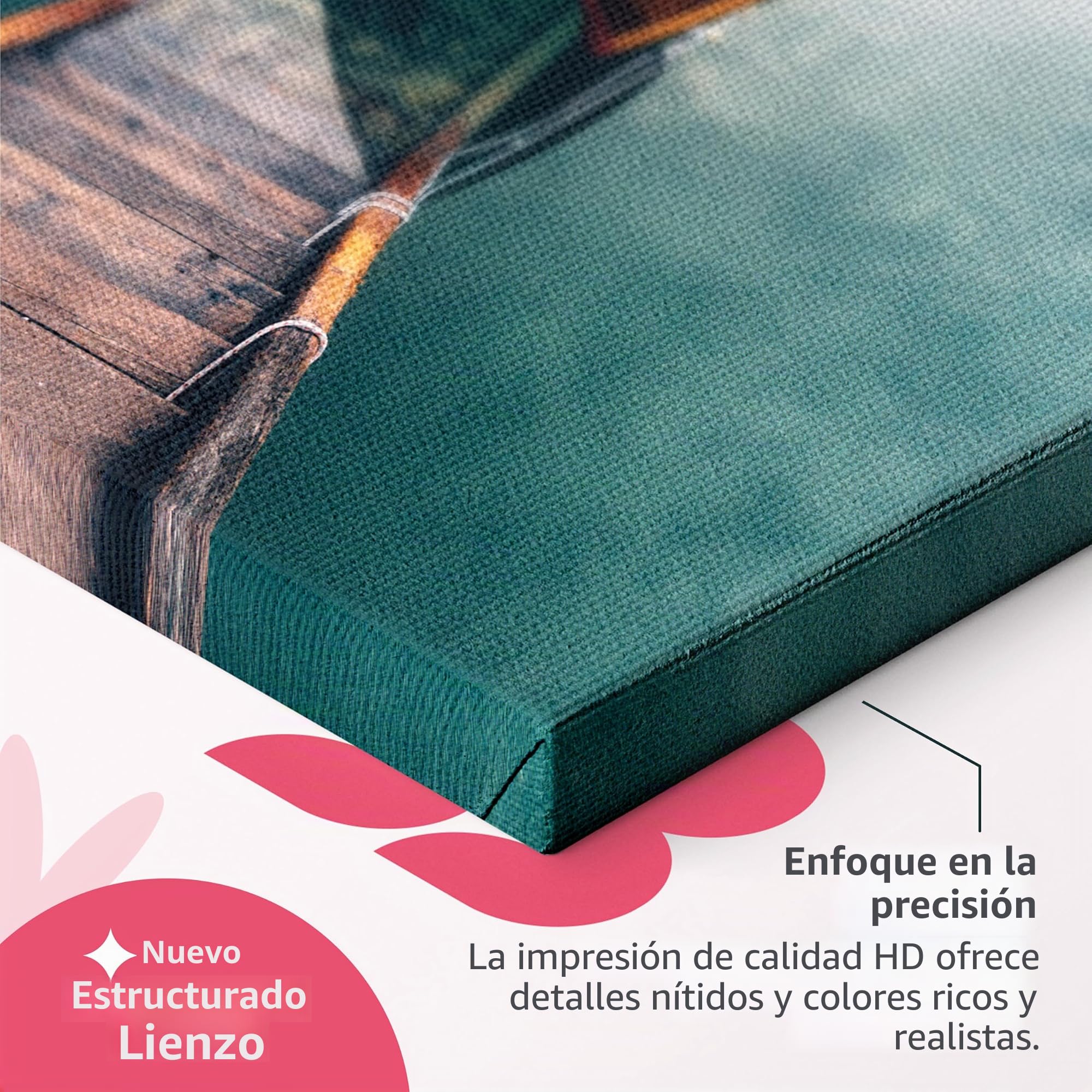 decomonkey Cuadro Lienzo Mar Playa puesta de sol 200x100 cm 5 piezas | Impresión sobre material tejido no tejido, decoración de cuadro de pared, gráfica fotográfica, para salón, Paisaje, diseño 32