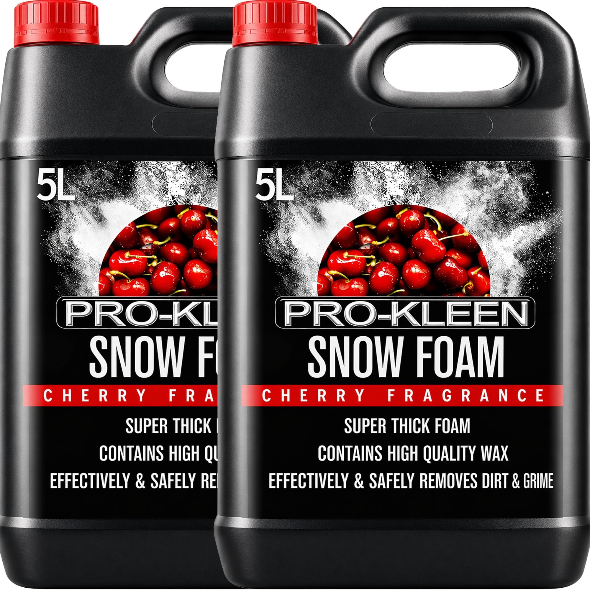 10L of Pro-Kleen Cherry Snow Foam with Wax – Super Thick & Non-Caustic Foam – Extremely Powerful & Easy To Use