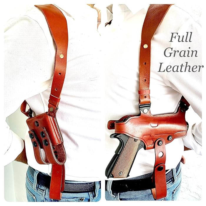 Buy Rig for 1911 Leather Shoulder Gun Holster Fits Most 1911 Style