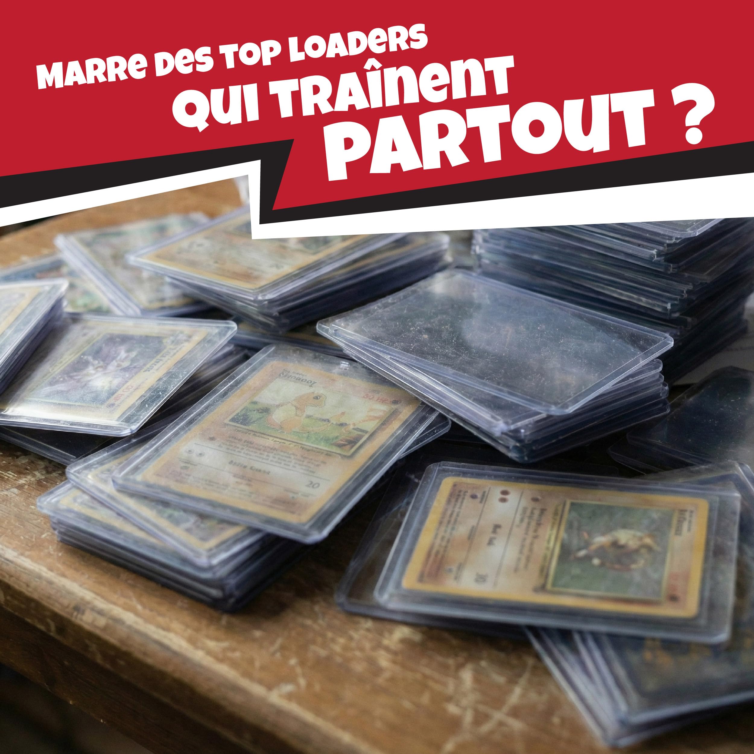 Raccoglitore toploader Premium | Album di archiviazione per carte rigide a prova di polvere e umidità | Progettato per 252 toploaders | Caricamento laterale | Compatibile con top loader