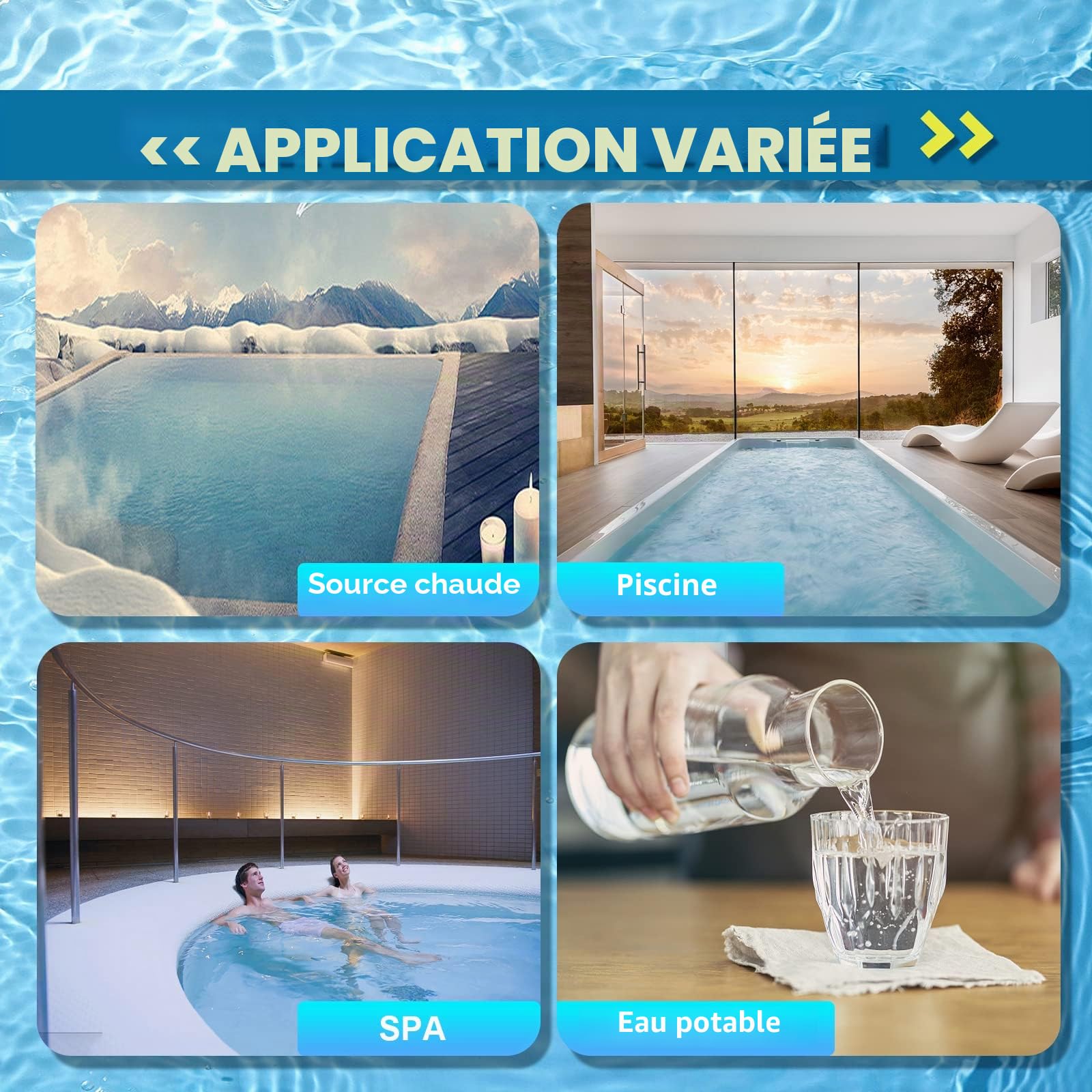 Bandelette pH, 100 Bandelettes Test Piscine, Plage De Mesure 1-14, Test pH rapide pour Piscines, eau potable, eau avec analyse sol, laboratoires, aquariums