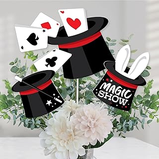 Big Dot of Happiness Ta-Da, Magic Show - Magical Birthday Party Centerpi...