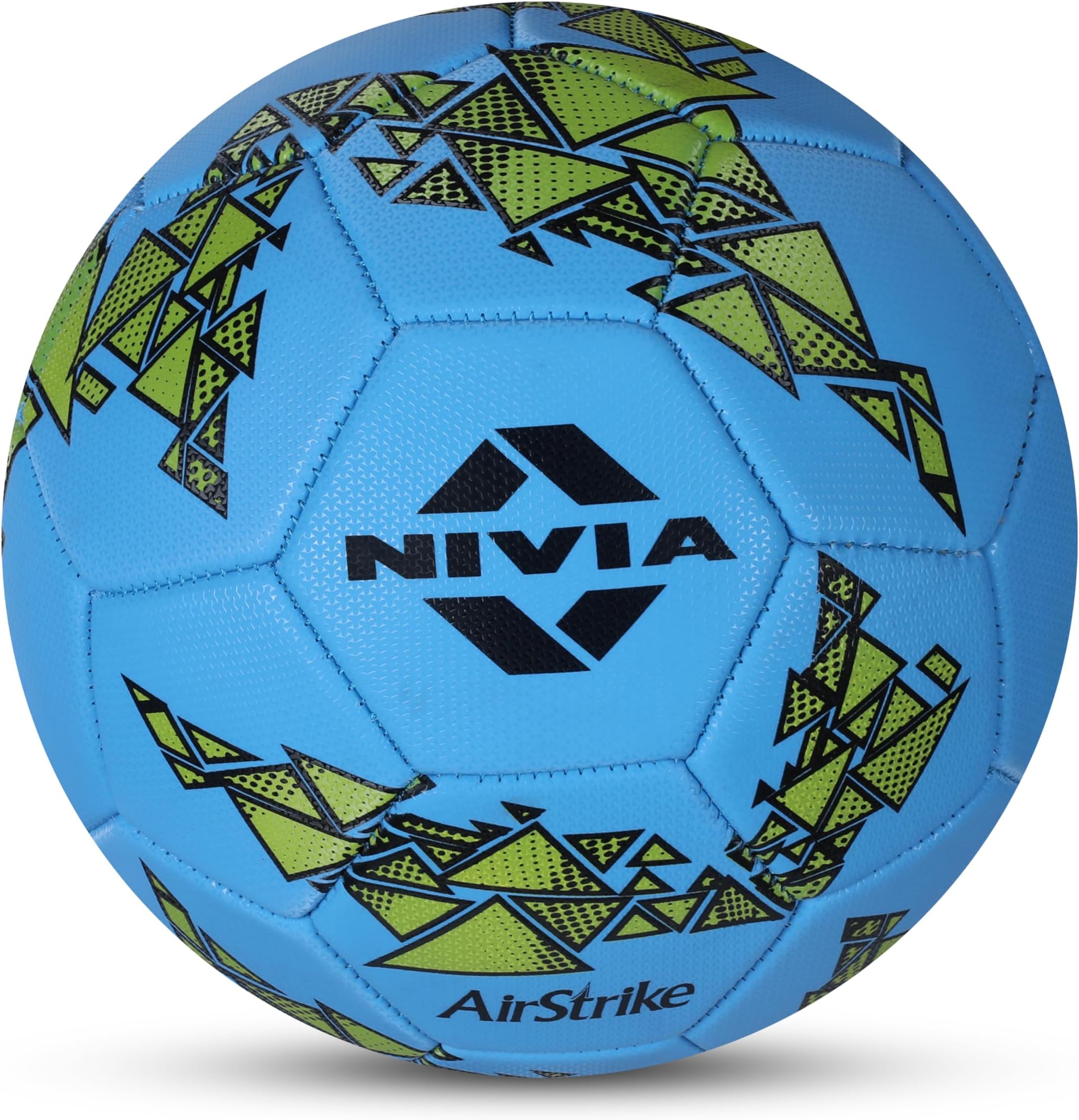 Nivia Football, Air Strike Foamed PVC Football, 32 Panel, Foamed PVC Stitched, Grassy Groud Hobby Playing Red,Football for Men and Women (Size -5)