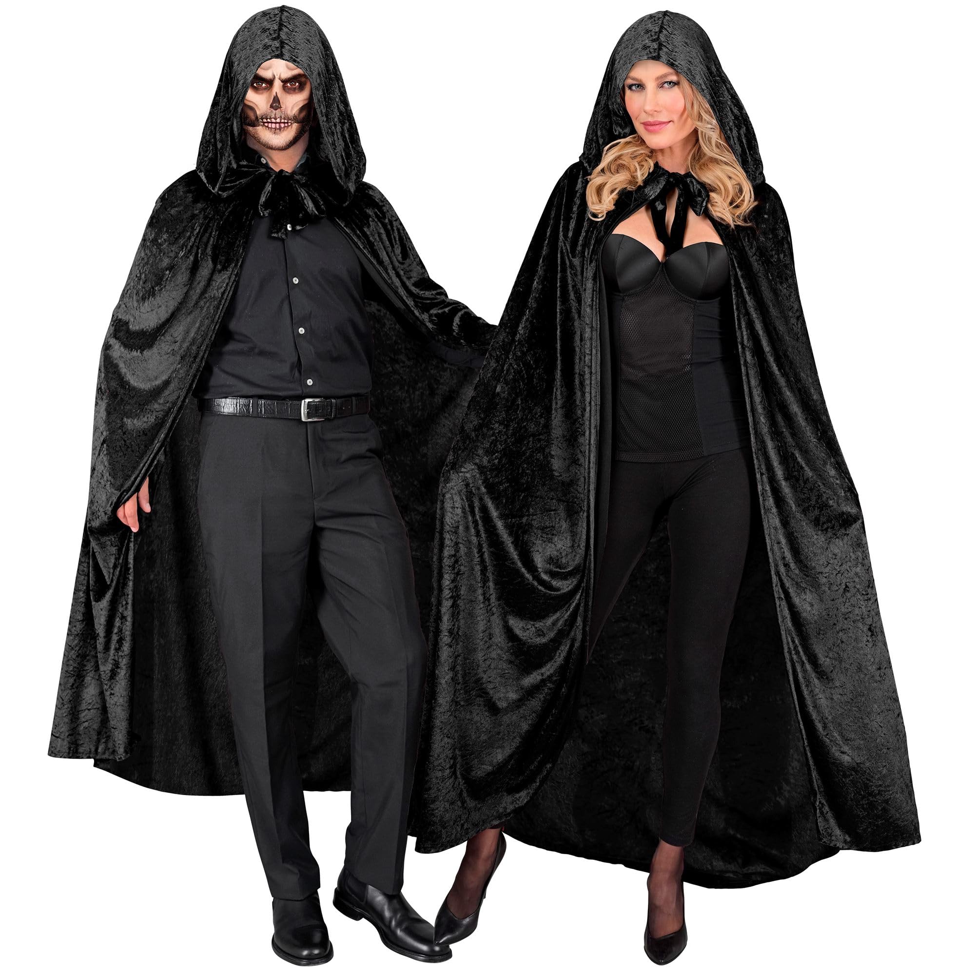 W WIDMANN MILANO Party Fashion 21410 Umhang Cloak, Black, Standard Size
