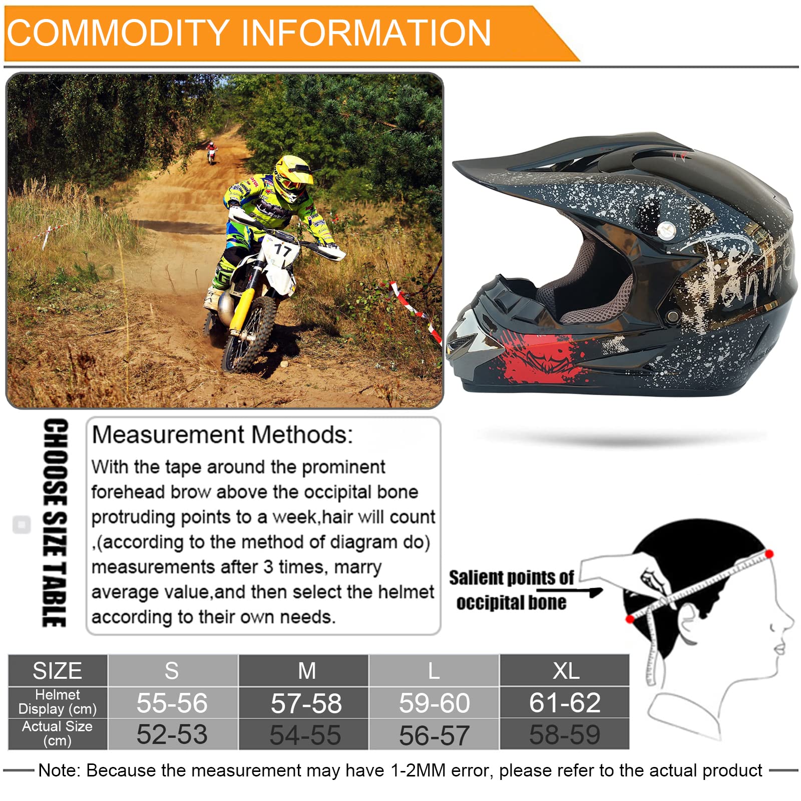 Motocross Motorradhelm Downhill Fullface Helm