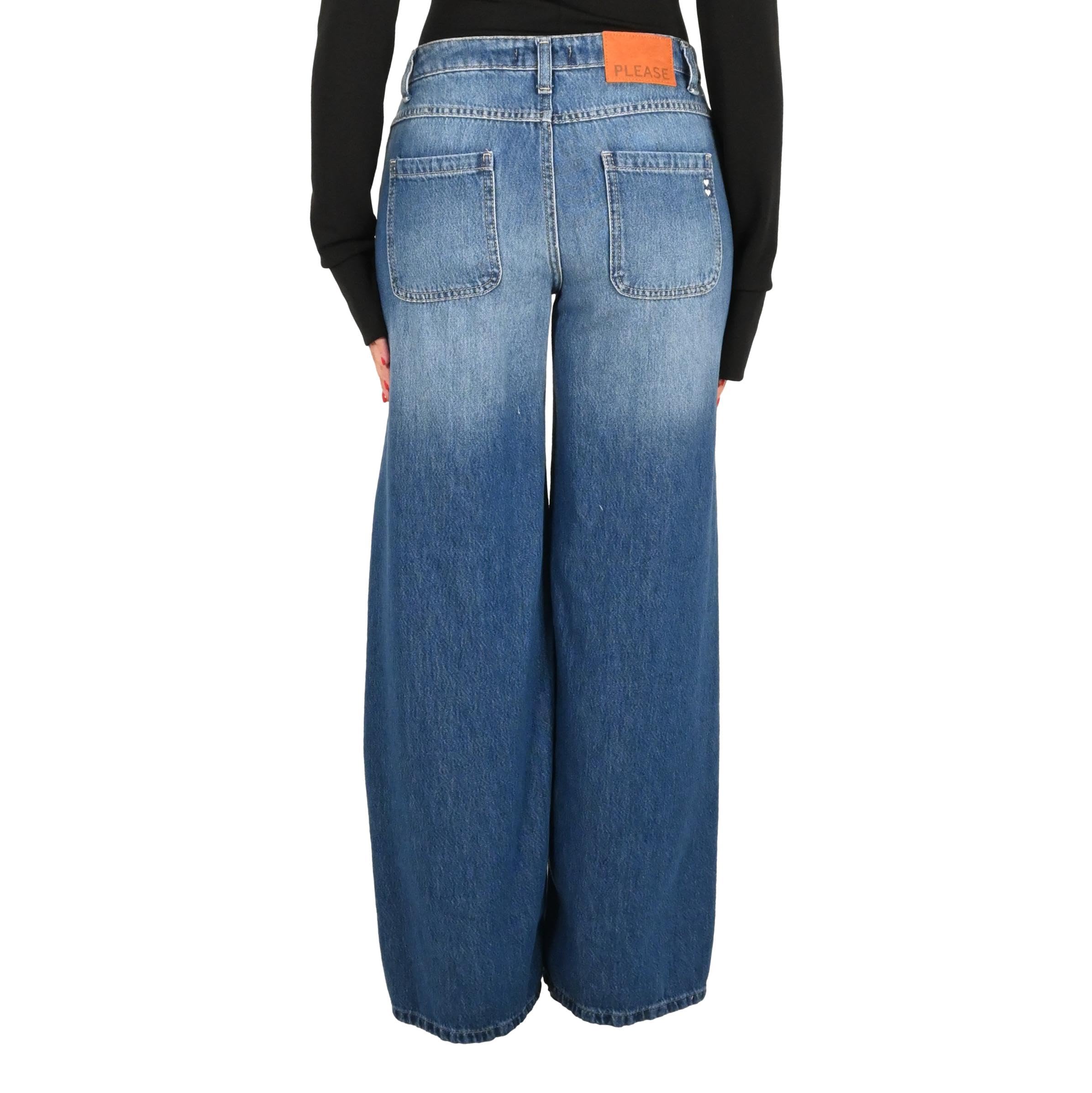 Please jeans donna denim medio P3PSCQZCDW