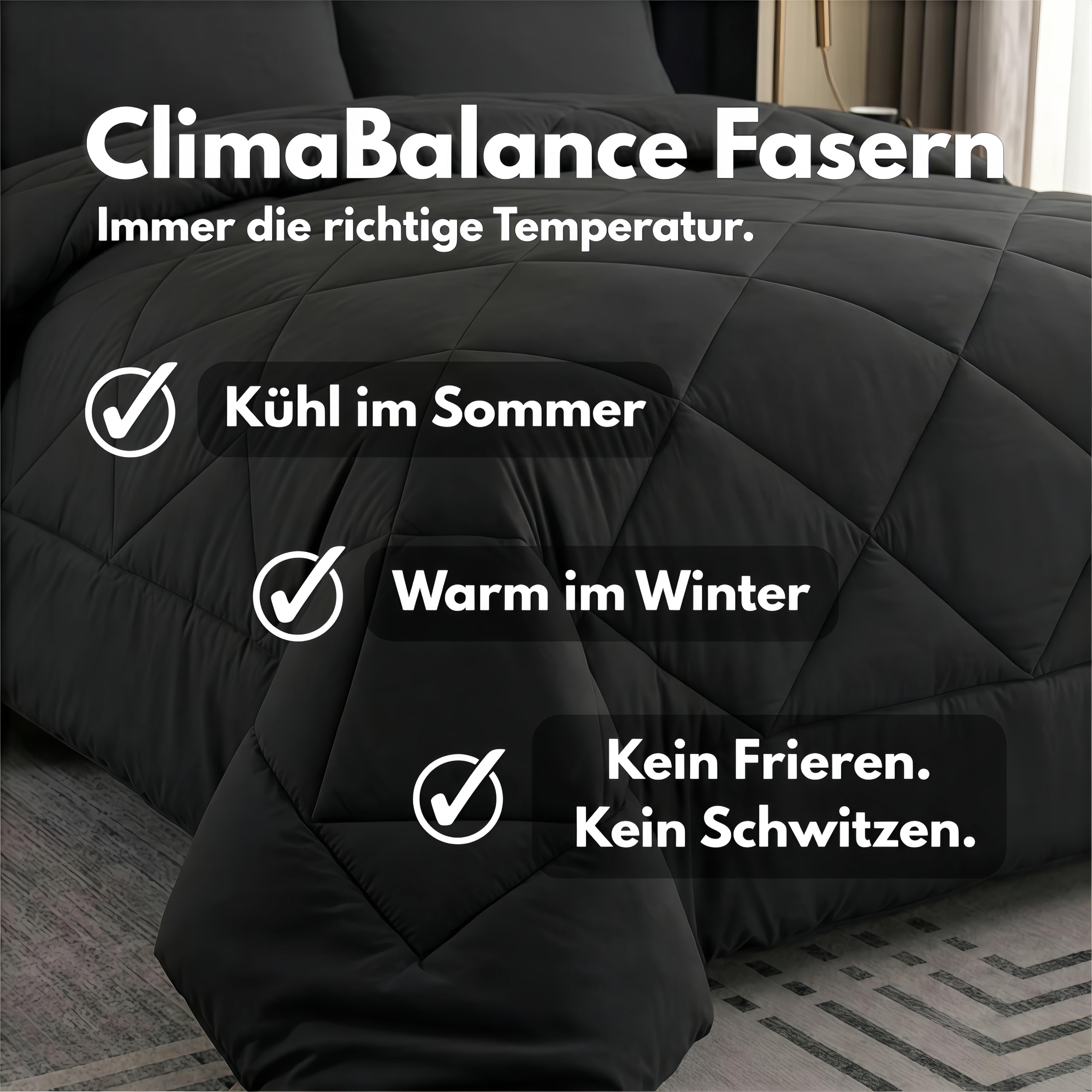 Anfaru Easy Comfort 2-in-1 Bettdecke, ultraleichte & waschbare Mikrofaser Steppdecke, schnelltrocknend, vereint Decke und Bezug, 4 Jahreszeiten Decke, ultraweich für optimalen Schlafkomfort