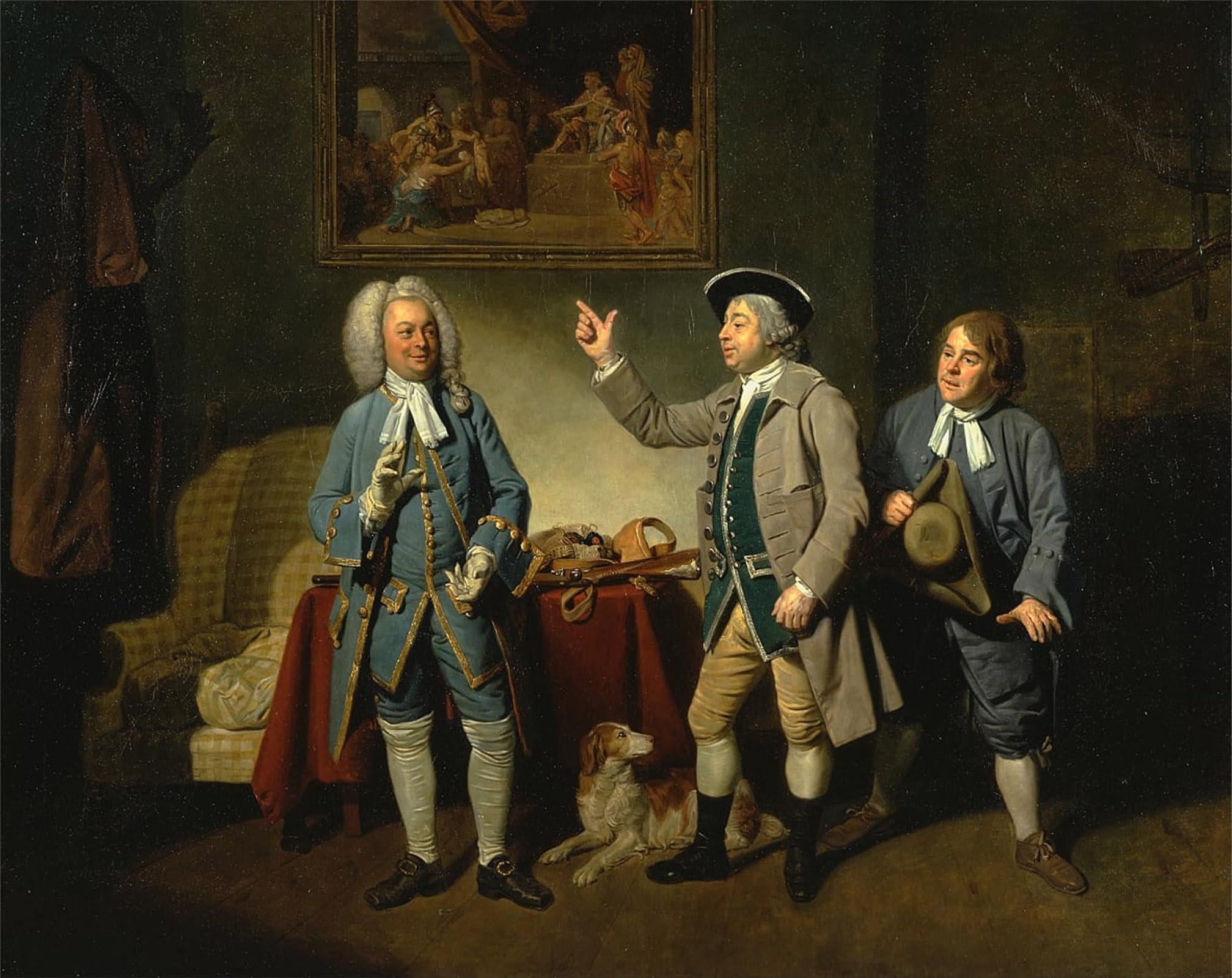 ARTXLXXBN Famous Art Print Poster Vintage Wall Art Beard and Dunstall in Isaac Bickertons Love in a Village by Johan Zoffany Canvas Art Poster for Home Decor 60x90cm