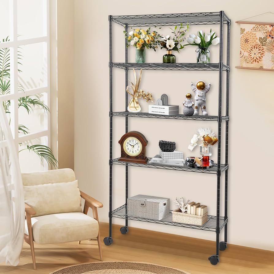 ShelF Tech System スチールラック 5段 H195W121D46 Hi-Tech™ Standard Metal Shelving - Open | Hallowell
